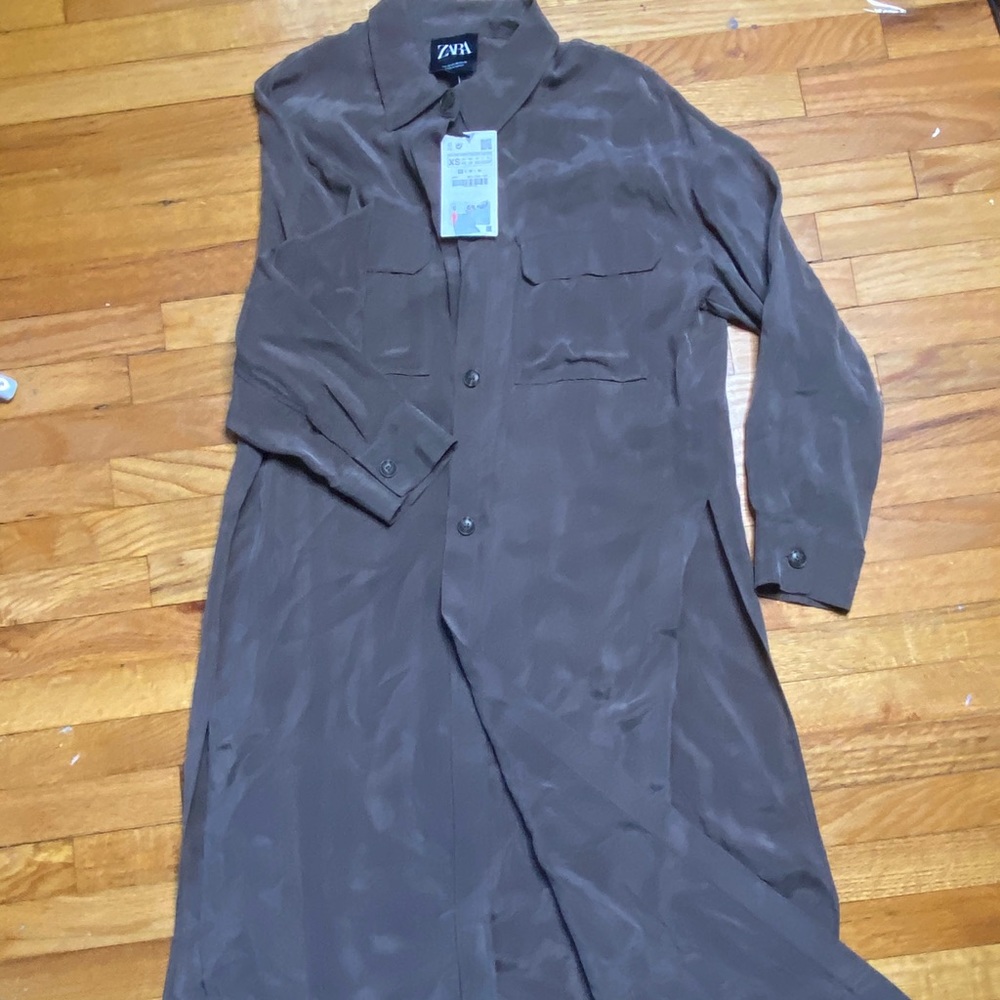 NWT Zara Collard Duster